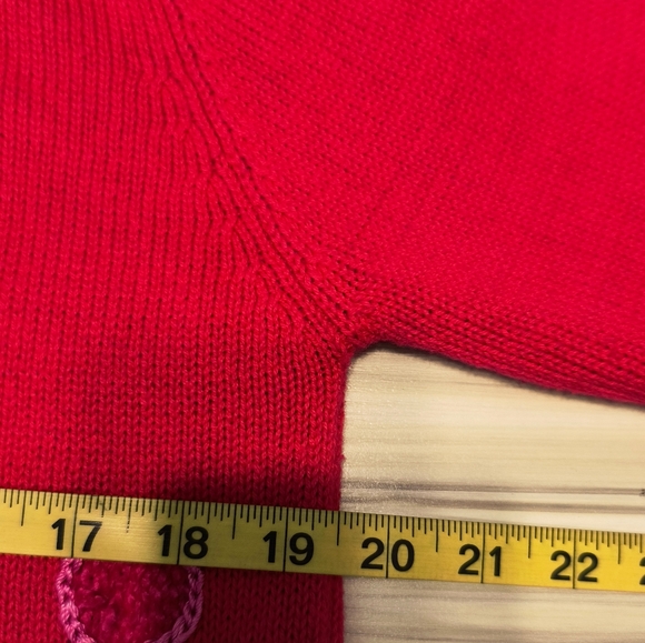 Vintage VICTORIA HARBOUR Geometric Rainbow Cardigan Sweater Women Sz M - Picture 9 of 11